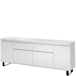 Wohnen Sideboards<Sideboard in Weiß mit Schwarz - Atela