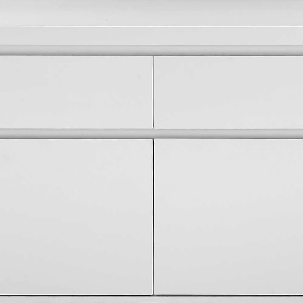 Wohnen Sideboards<Sideboard in Weiß mit Schwarz - Atela
