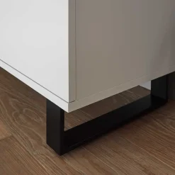 Wohnen Sideboards<Sideboard in Weiß mit Schwarz - Atela