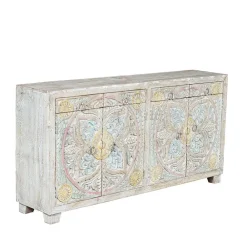 Wohnen Sideboards<Sideboard in White Wash und Pastellfarben - Cranita