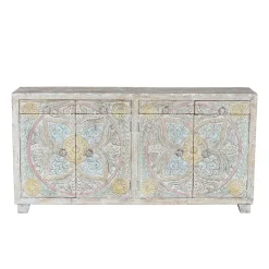 Wohnen Sideboards<Sideboard in White Wash und Pastellfarben - Cranita