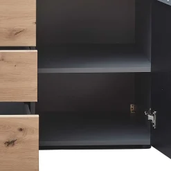 Wohnen Sideboards<Sideboard in Wildeiche & Dunkelgrau - Kuetra