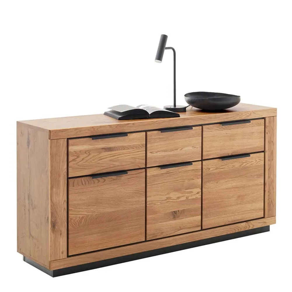 Wohnen Sideboards<Sideboard in Wildeiche mit Schwarz - Vlacoma