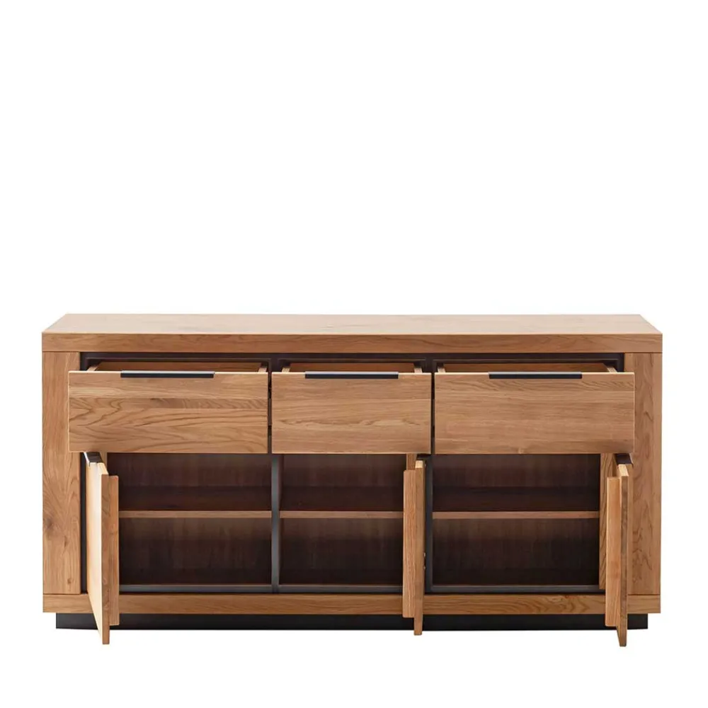 Wohnen Sideboards<Sideboard in Wildeiche mit Schwarz - Vlacoma