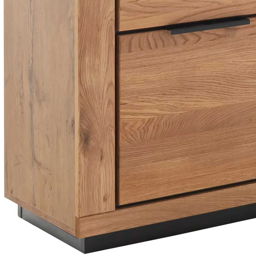 Wohnen Sideboards<Sideboard in Wildeiche mit Schwarz - Vlacoma