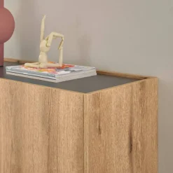 Wohnen Sideboards<Sideboard in Wildeiche Optik und Anthrazit - Colomania
