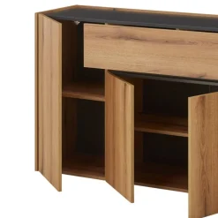 Wohnen Sideboards<Sideboard in Wildeiche Optik und Anthrazit - Colomania