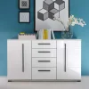Wohnen Sideboards<Sideboard Jetongos in Weiß Hochglanz