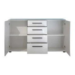 Wohnen Sideboards<Sideboard Jetongos in Weiß Hochglanz