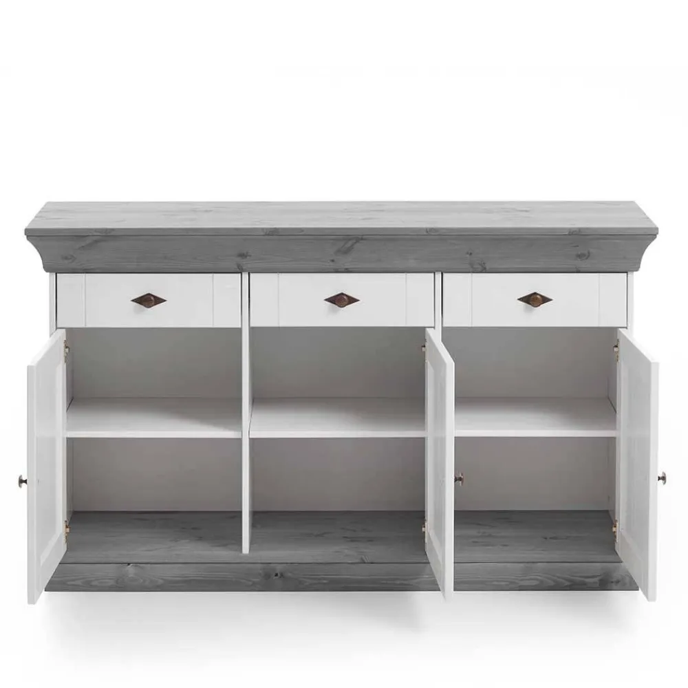 Wohnen Sideboards<Sideboard Mirandesca in Weiß Grau