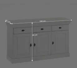 Wohnen Sideboards<Sideboard Mirandesca in Weiß Grau