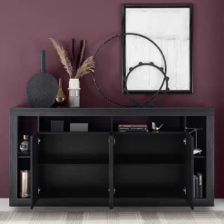 Wohnen Sideboards<Sideboard mit 6 Fächern & 4 Türen - Bihar