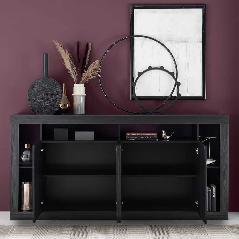 Wohnen Sideboards<Sideboard mit 6 Fächern & 4 Türen - Bihar
