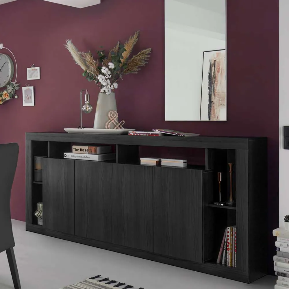 Wohnen Sideboards<Sideboard mit 6 Fächern & 4 Türen - Bihar