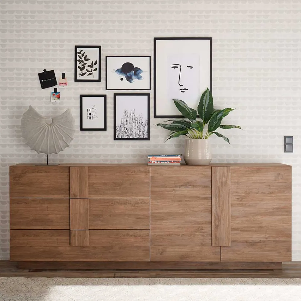 Wohnen Sideboards<Sideboard mit 3 Schubladen & 2 Türen - Basento I