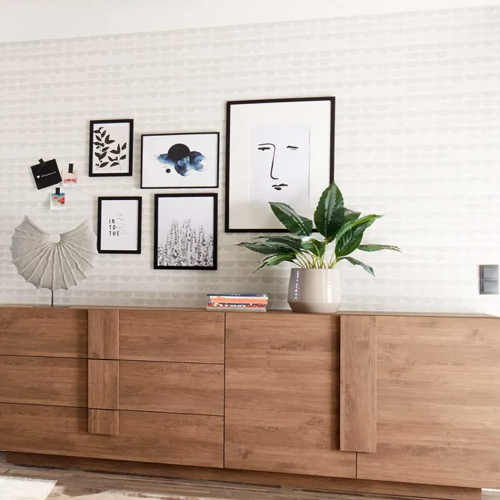 Wohnen Sideboards<Sideboard mit 3 Schubladen & 2 Türen - Basento I