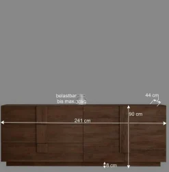 Wohnen Sideboards<Sideboard mit 3 Schubladen & 2 Türen - Basento I