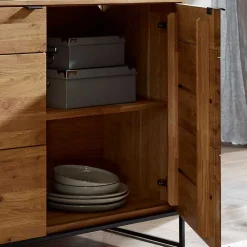 Wohnen Sideboards<Sideboard mit 2 Türen & Regal 150x85x40 cm - Varzado