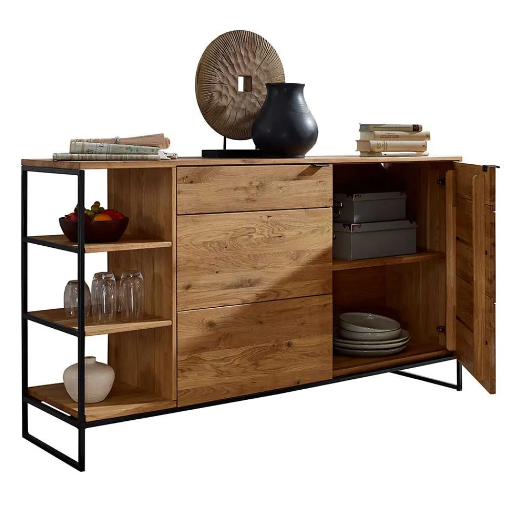 Wohnen Sideboards<Sideboard mit 2 Türen & Regal 150x85x40 cm - Varzado
