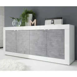 Wohnen Sideboards<Sideboard mit 4 Türen in Beton Optik - Narandu