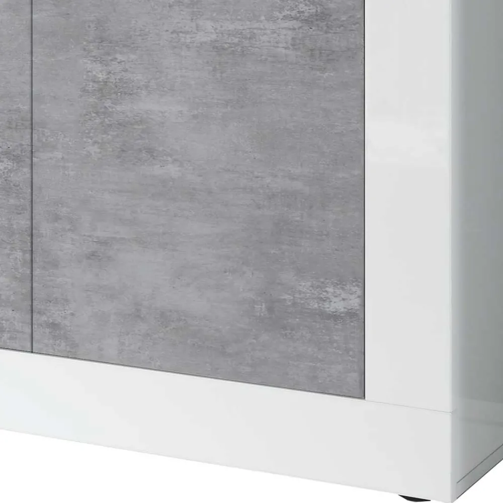 Wohnen Sideboards<Sideboard mit 4 Türen in Beton Optik - Narandu