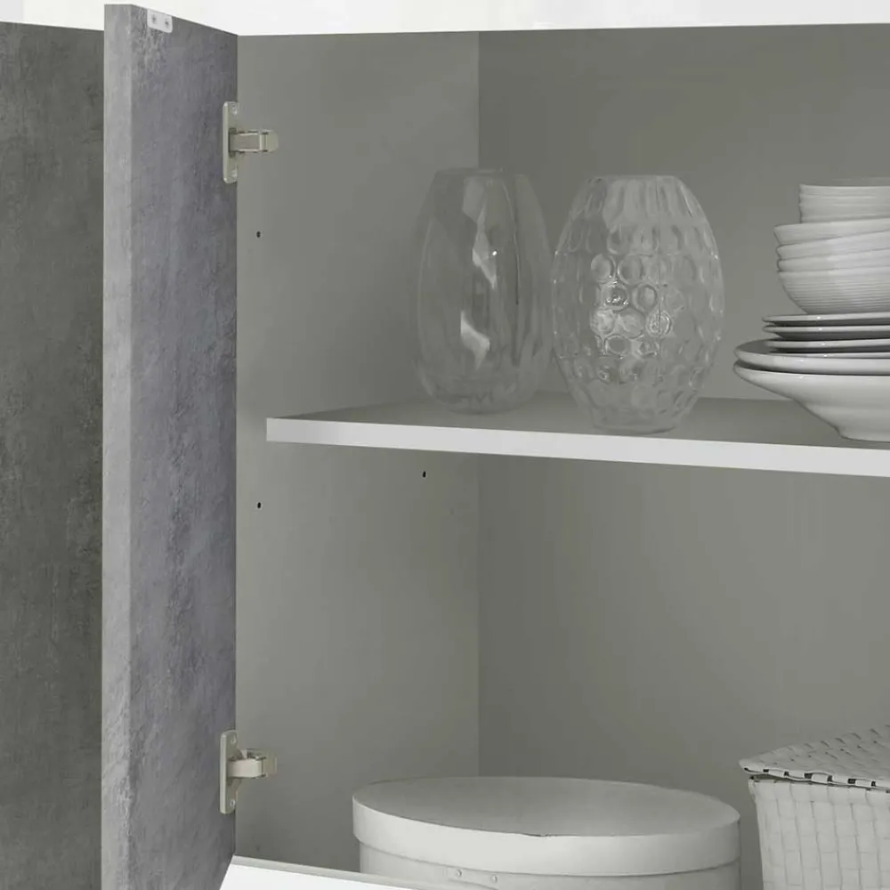 Wohnen Sideboards<Sideboard mit 4 Türen in Beton Optik - Narandu