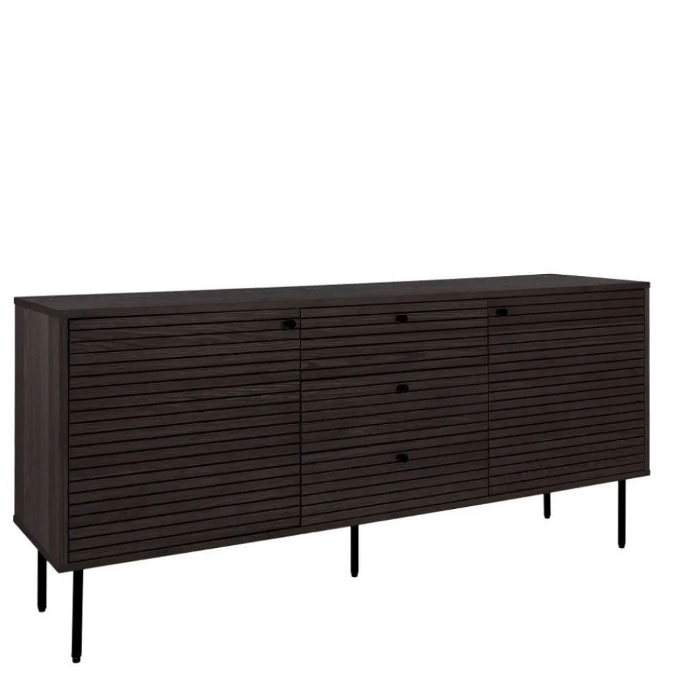 Wohnen Sideboards<Sideboard mit dunklem Furnier in Braun - Wega