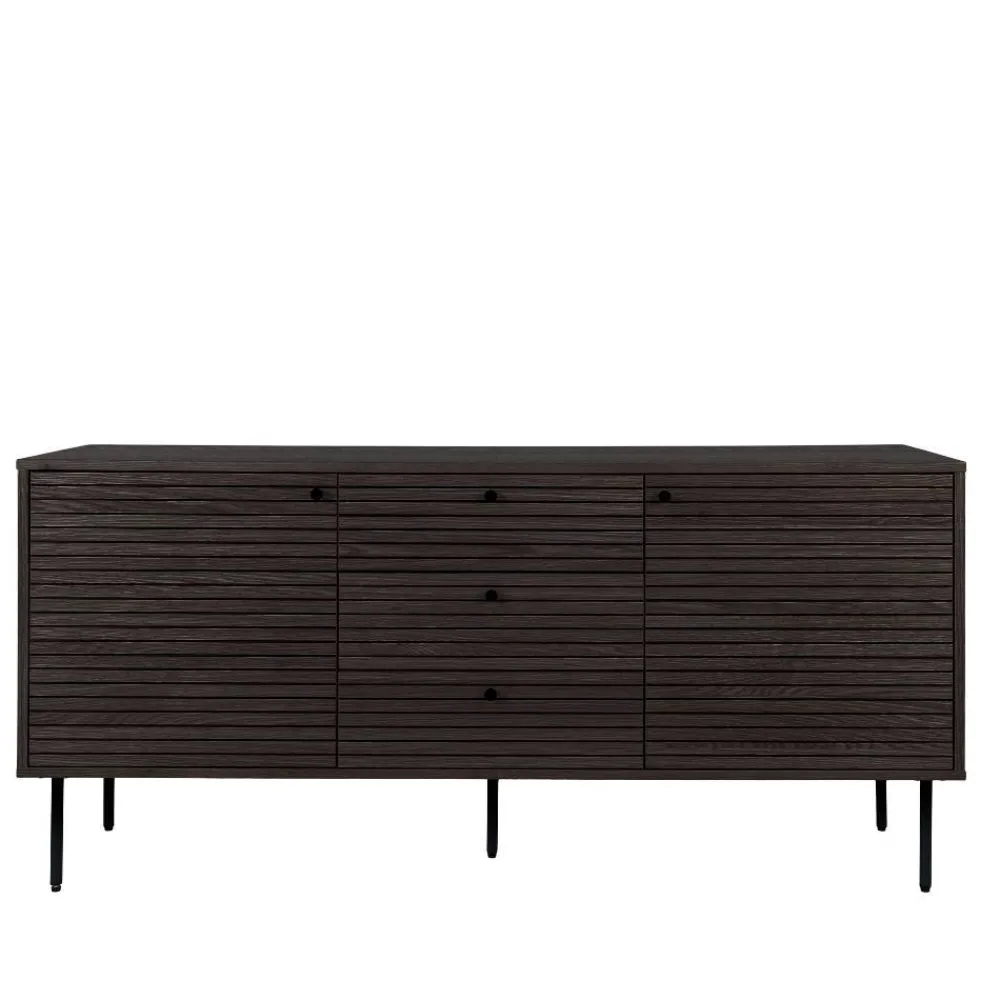 Wohnen Sideboards<Sideboard mit dunklem Furnier in Braun - Wega