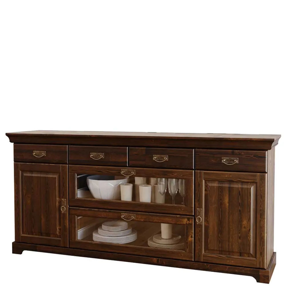 Wohnen Sideboards<Sideboard mit Glas im Kolonialstil - Jurcavs
