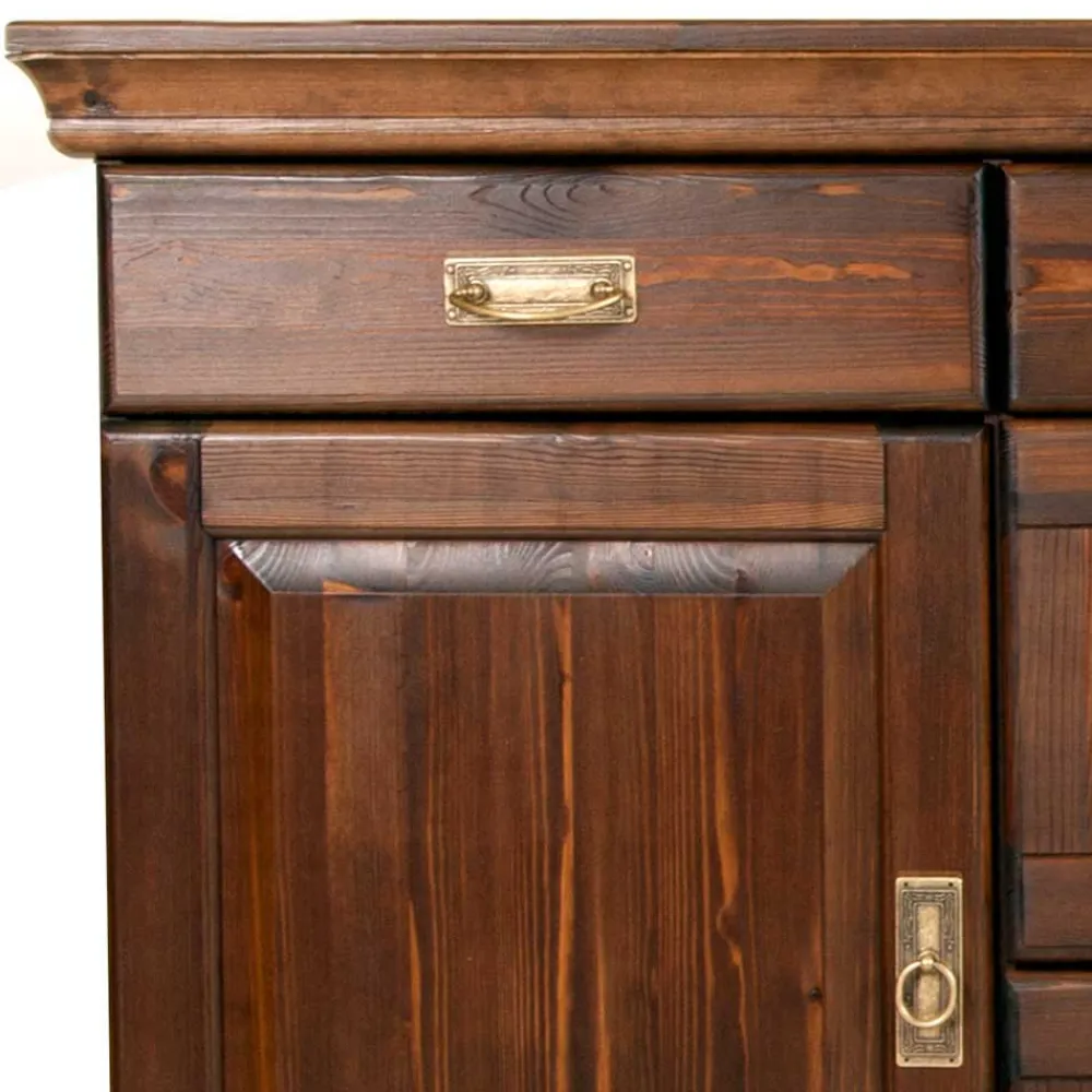 Wohnen Sideboards<Sideboard mit Glas im Kolonialstil - Jurcavs