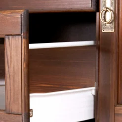 Wohnen Sideboards<Sideboard mit Glas im Kolonialstil - Jurcavs