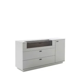 Wohnen Sideboards<Sideboard mit Glas Klappe & Tür - Apulco