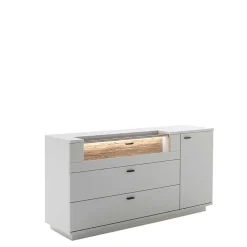 Wohnen Sideboards<Sideboard mit Glas Klappe & Tür - Apulco