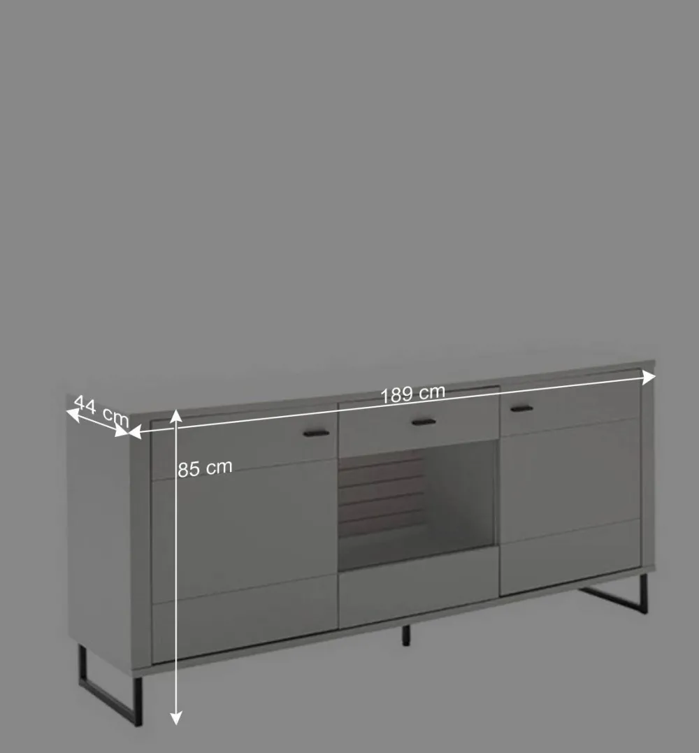 Wohnen Sideboards<Sideboard mit Glaseinsatz modern - Varzino
