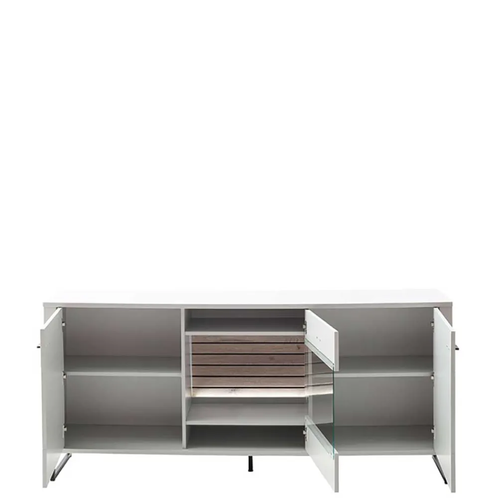 Wohnen Sideboards<Sideboard mit Glaseinsatz modern - Varzino