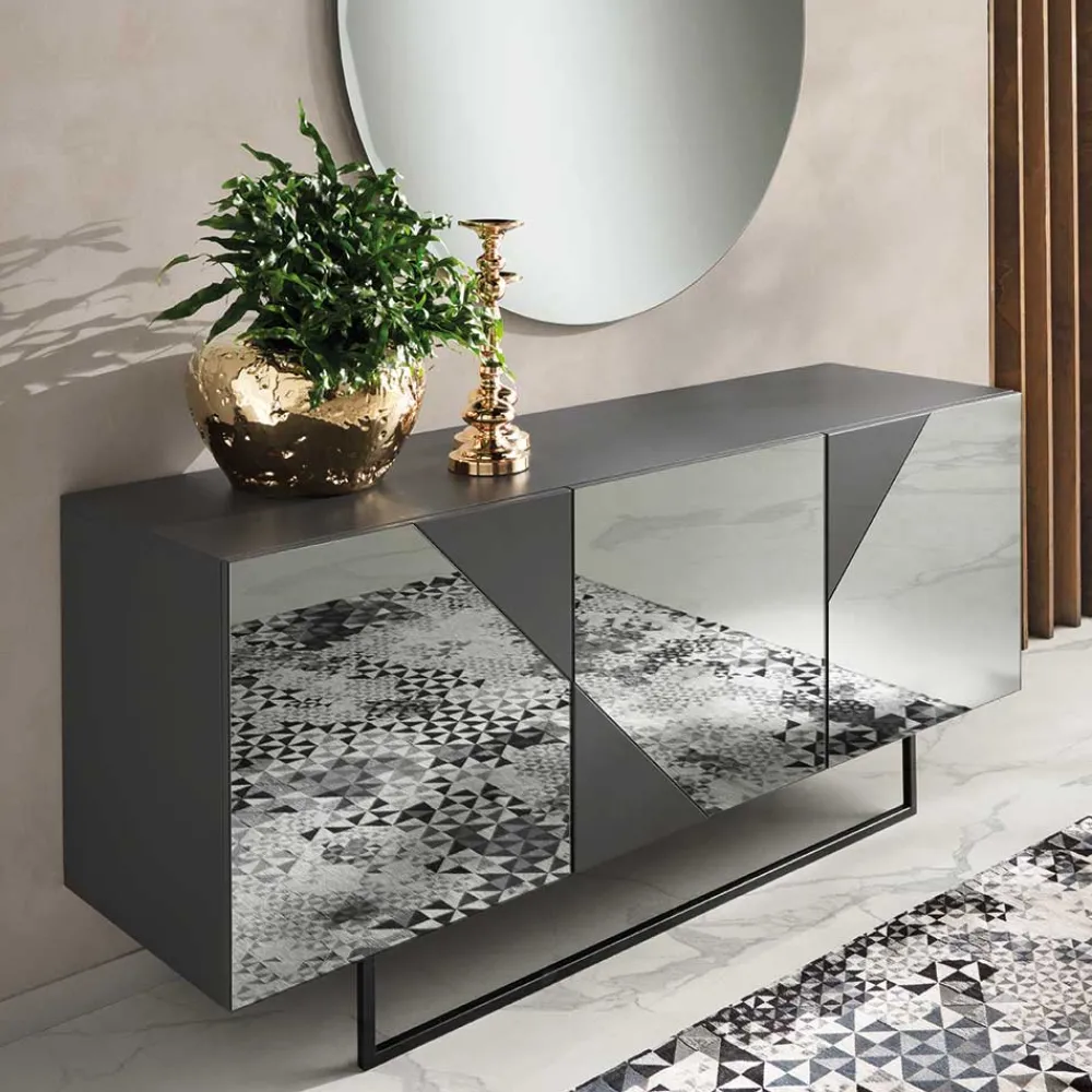 Wohnen Sideboards<Sideboard mit rauchgrauem Spiegelglas - Razepta