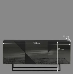 Wohnen Sideboards<Sideboard mit rauchgrauem Spiegelglas - Razepta