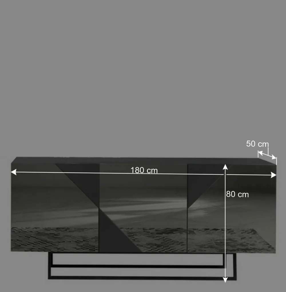 Wohnen Sideboards<Sideboard mit rauchgrauem Spiegelglas - Razepta
