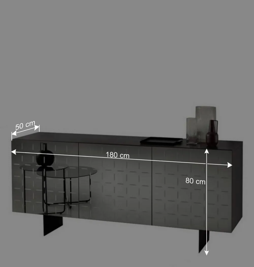 Wohnen Sideboards<Sideboard mit rauchgrauer Spiegelfront - Garecio
