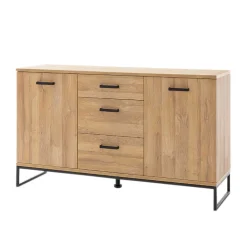 Wohnen Sideboards<Sideboard mit schwarzem Bügelgestell offen - Truvisas
