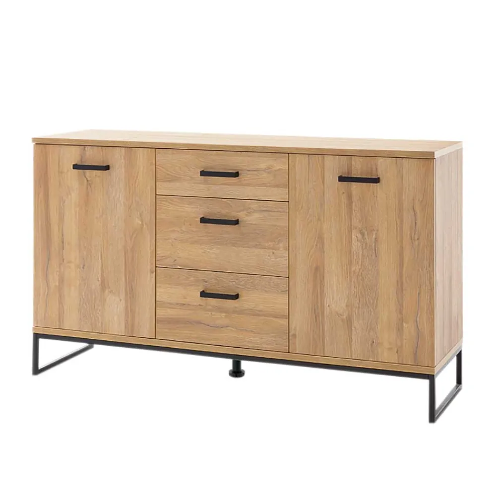 Wohnen Sideboards<Sideboard mit schwarzem Bügelgestell offen - Truvisas