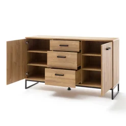 Wohnen Sideboards<Sideboard mit schwarzem Bügelgestell offen - Truvisas