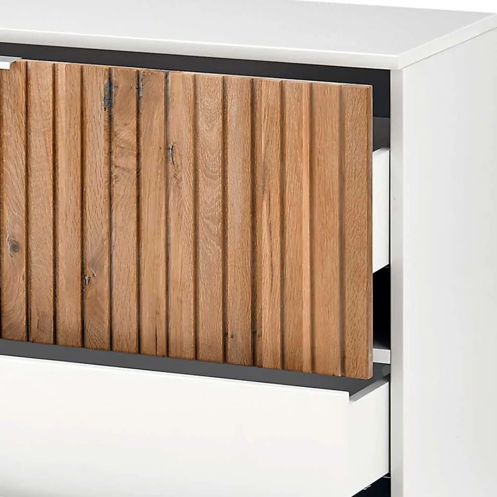 Wohnen Sideboards<Sideboard mit Sockel in Weiß - Miloris