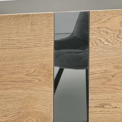 Wohnen Sideboards<Sideboard mit Spiegeleinsätzen in Rauchgrau - Sisabel