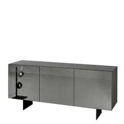 Wohnen Sideboards<Sideboard mit Spiegelglas Front in Rauchgrau - Tyron