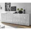 Wohnen Sideboards<Sideboard mit Türen in Weiß hochglänzend - Vovasoma