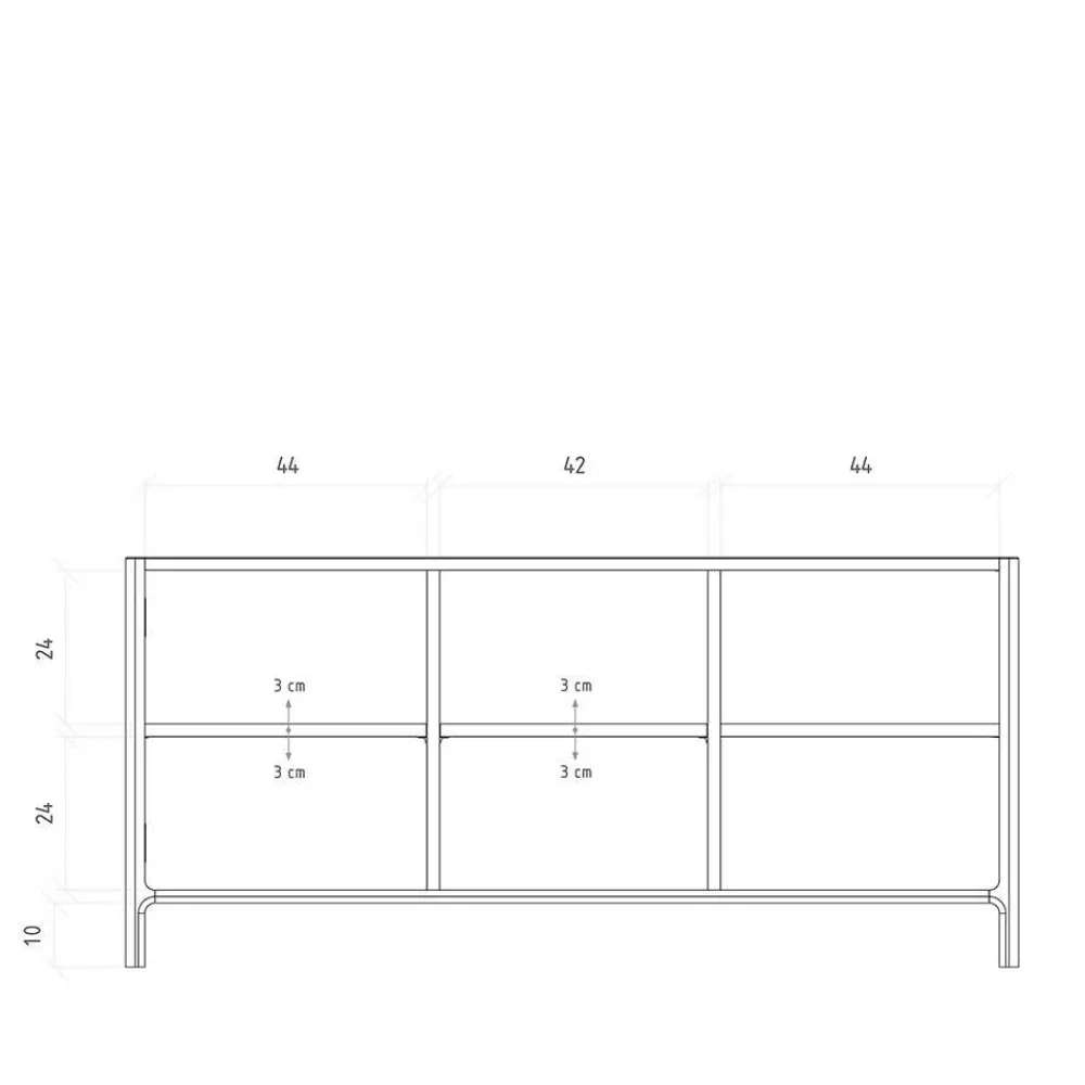 Wohnen Tv & Hifi-Möbel|Lowboards<Sideboard mit Türen und Fächern - Lana