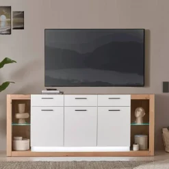 Wohnen Sideboards<Sideboard mit vier offenen Fächern - Adejano