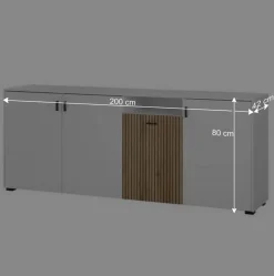 Wohnen Sideboards<Sideboard mit vier Türen und Fach - Nenaloro