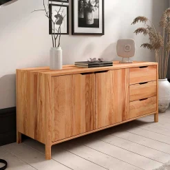 Wohnen Tv & Hifi-Möbel|Lowboards<Sideboard mit zwei Türen und drei Schubladen - Lana